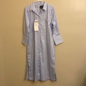 Claridge & King Stitched Collar Dress L NWT